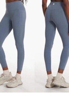 Vuori Studio Pocket Leggings, M, Slate Blue/Gray